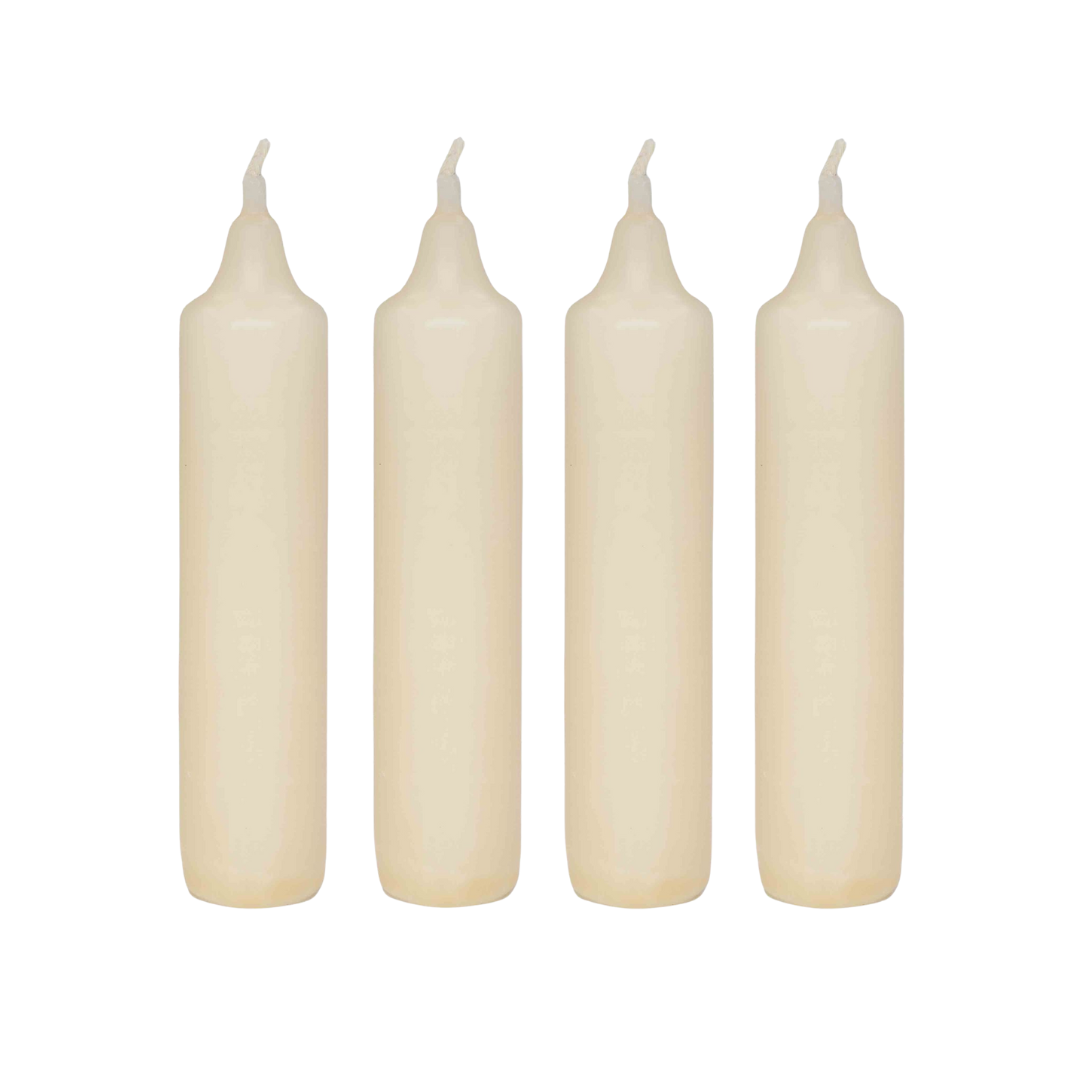Advent Candle, Champagne, 25mm, 4pack by EWA Kerzen