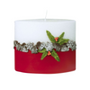 Rustic Gingerbread decorated Ellipse Candle by EWA Kerzen