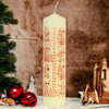 Advent Pillar Candle, Ivory by EWA Kerzen