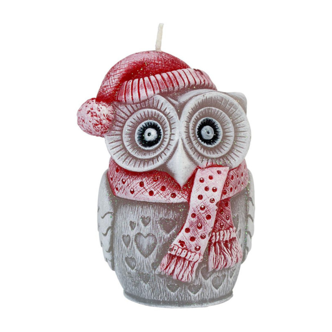 Owl Figure Candle by EWA Kerzen