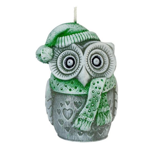 Owl Figure Candle by EWA Kerzen