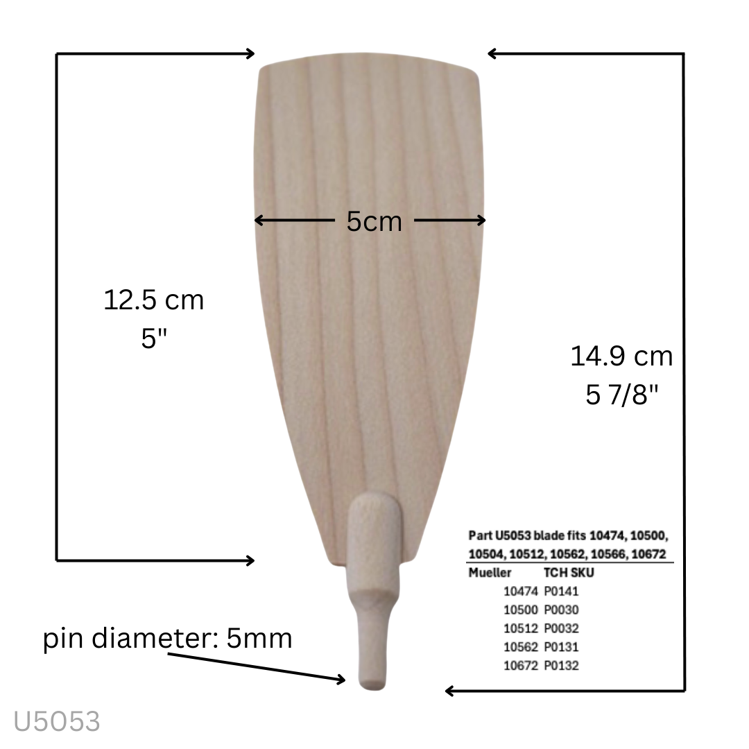 Pyramid Blade, 14.9cm, natural wood by Mueller GmbH