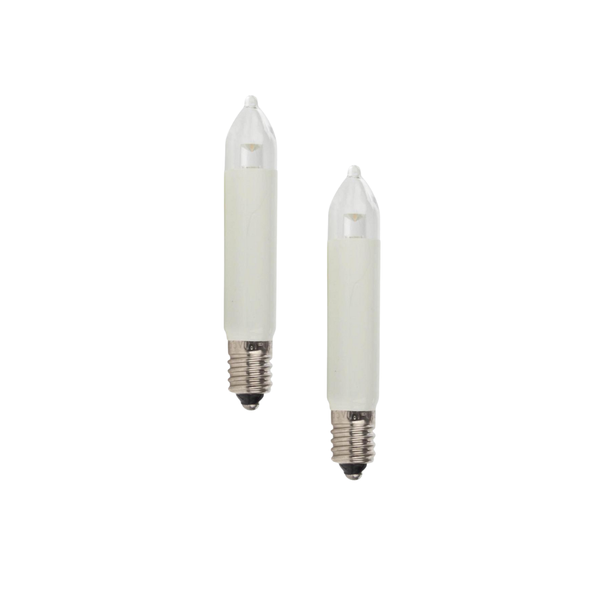 55v 3w Candle Shaped Bulb, pkg of 2