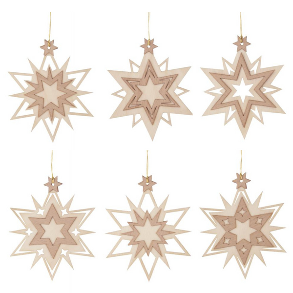 Flat Snow Crystal Ornaments by Kuhnert GmbH