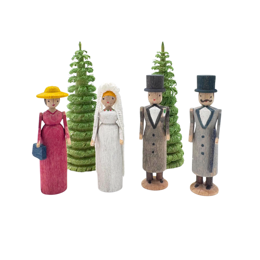 Bride and Groom figure set by K Huebsch