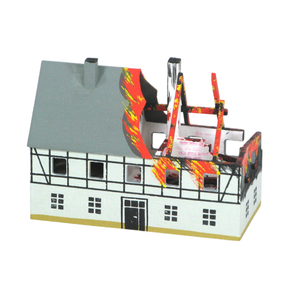 Firehouse - Burning House Miniature