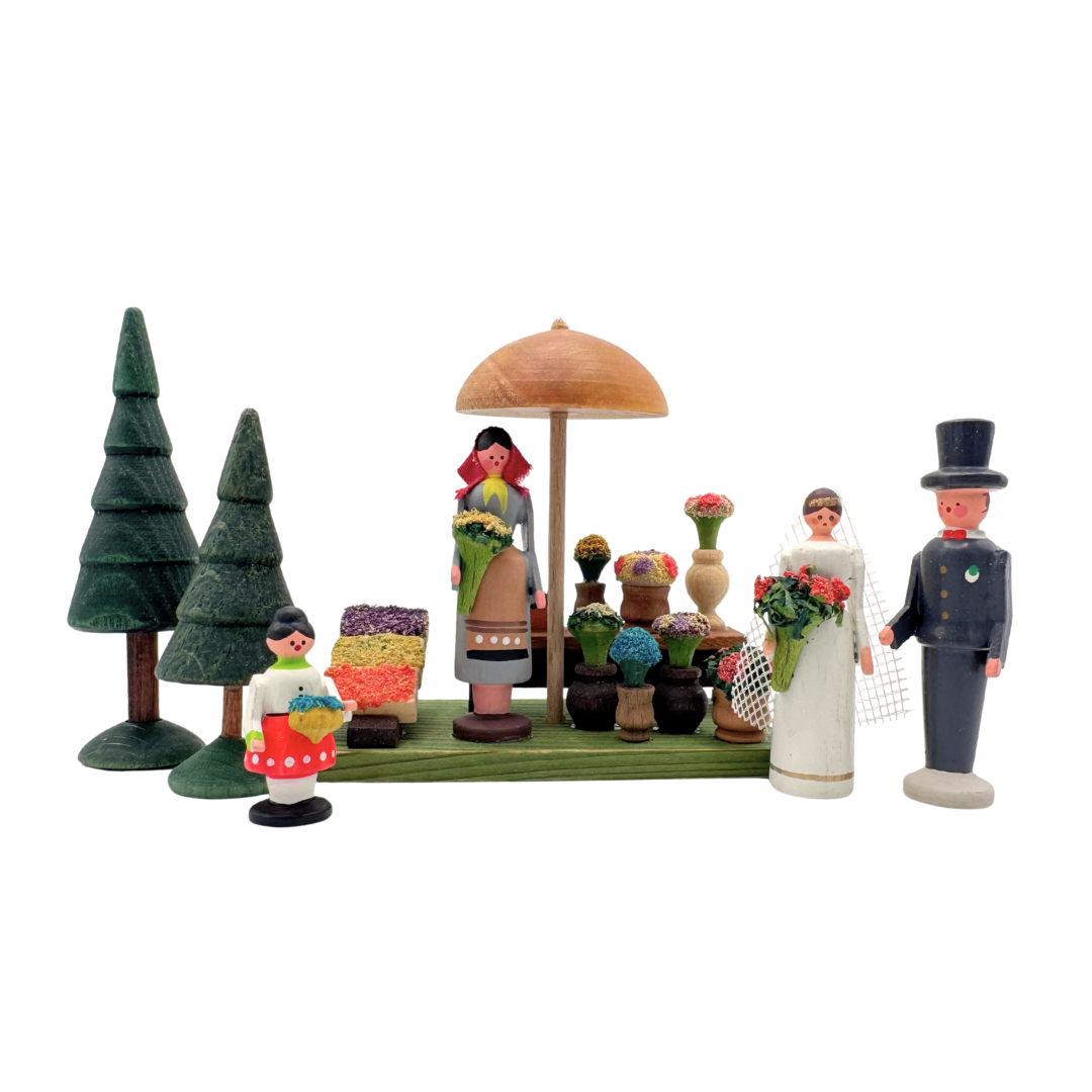 Wedding Floral Market wood figure set