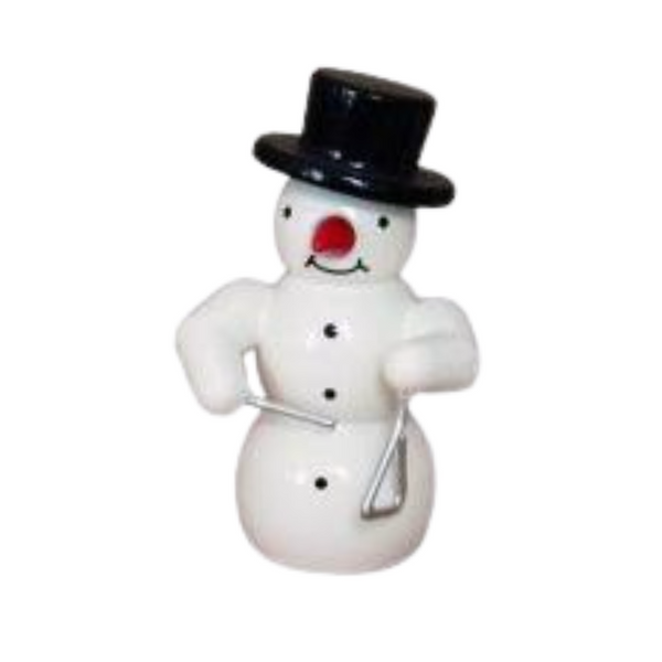 Snowman Band, Snowman with Triangle by Erzgebirgische Holzkunst Gahlenz GmbH