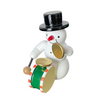 Snowman Band, Snowman with Drums by Erzgebirgische Holzkunst Gahlenz GmbH