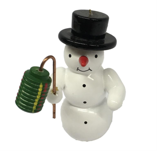 Snowman with Lantern ornament by Gahlenz
