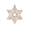 Wood Snowflake Ornament, glittered by Taulin