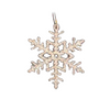 Wood Snowflake Ornament, glittered by Taulin