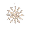 Wood Snowflake Ornament, glittered by Taulin