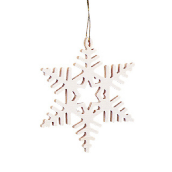 Wood Snowflake Ornament by Taulin