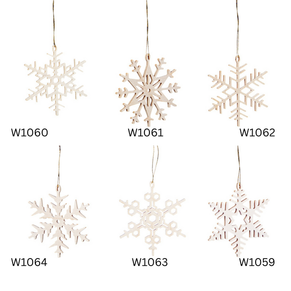 Wood Snowflake Ornament by Taulin