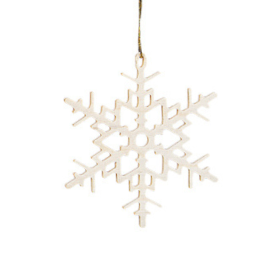 Wood Snowflake Ornament by Taulin