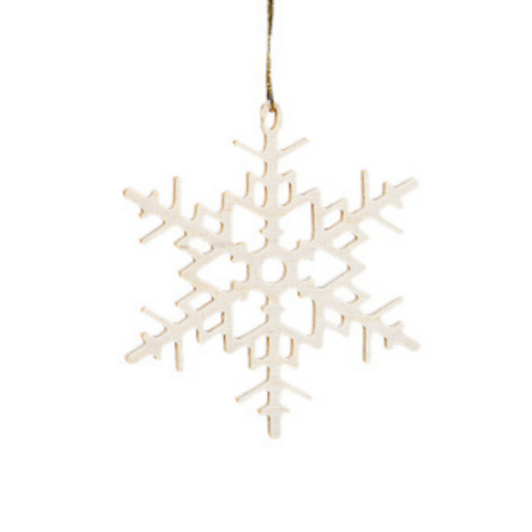 Wood Snowflake Ornament by Taulin