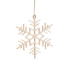 Wood Snowflake Ornament by Taulin
