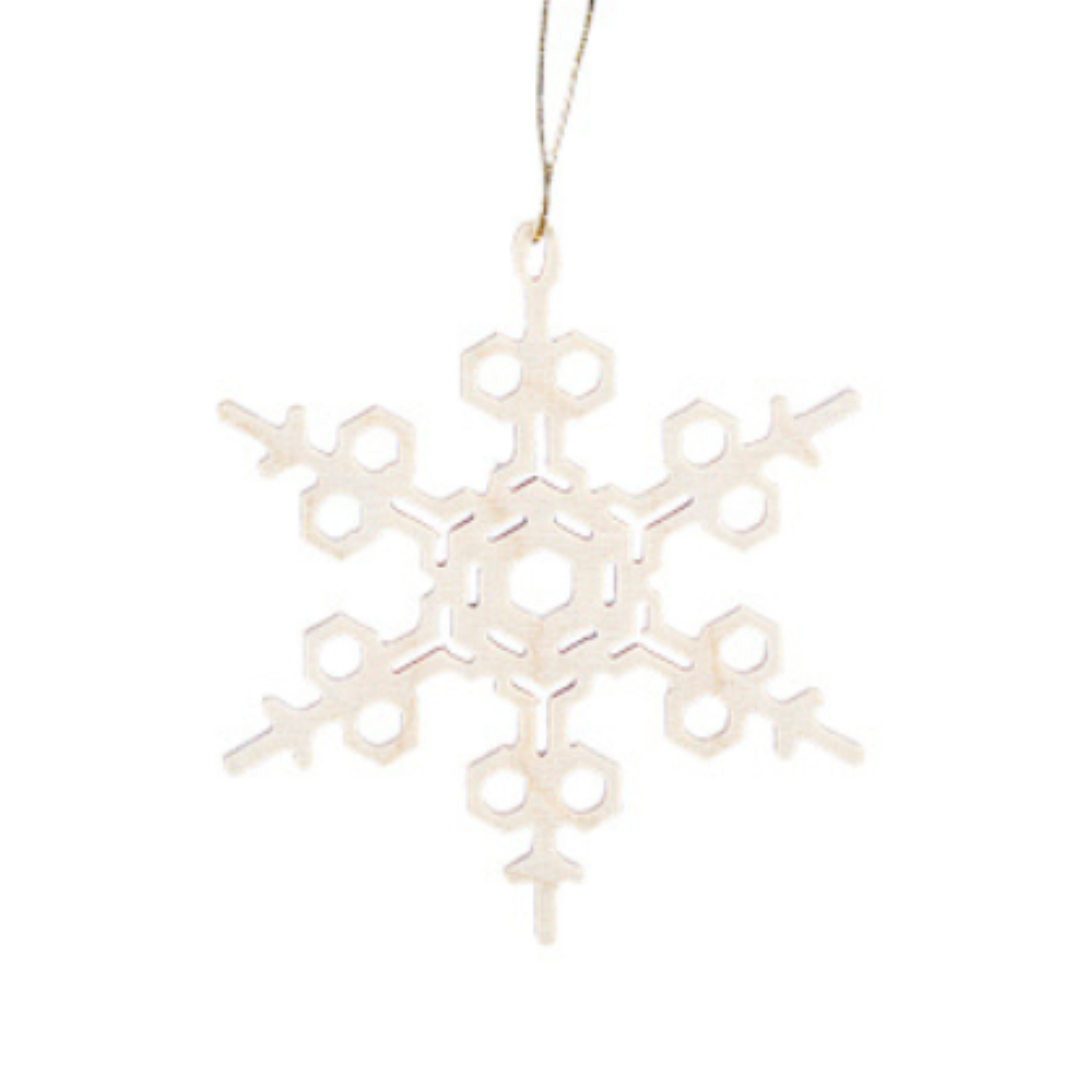 Wood Snowflake Ornament by Taulin