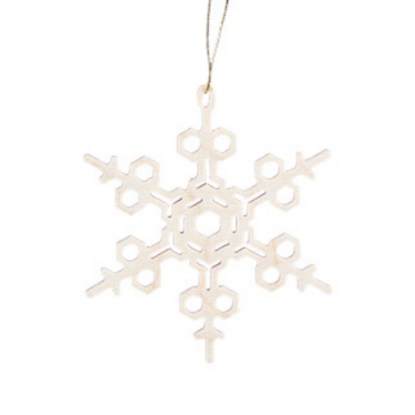 Wood Snowflake Ornament by Taulin