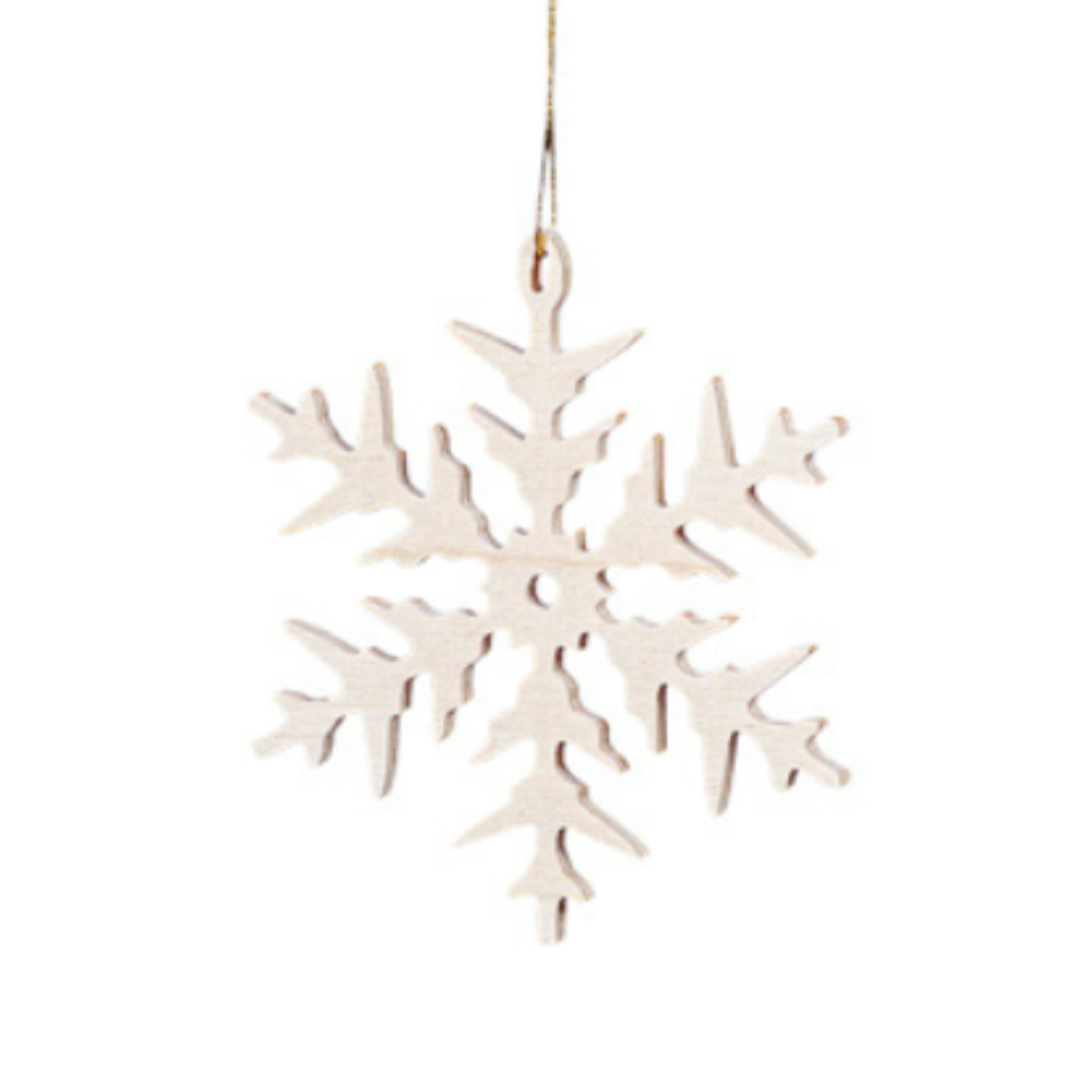 Wood Snowflake Ornament by Taulin