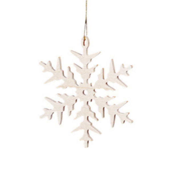Wood Snowflake Ornament by Taulin