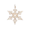 Wood Snowflake Ornament, glittered by Taulin