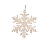 Wood Snowflake Ornament, glittered by Taulin