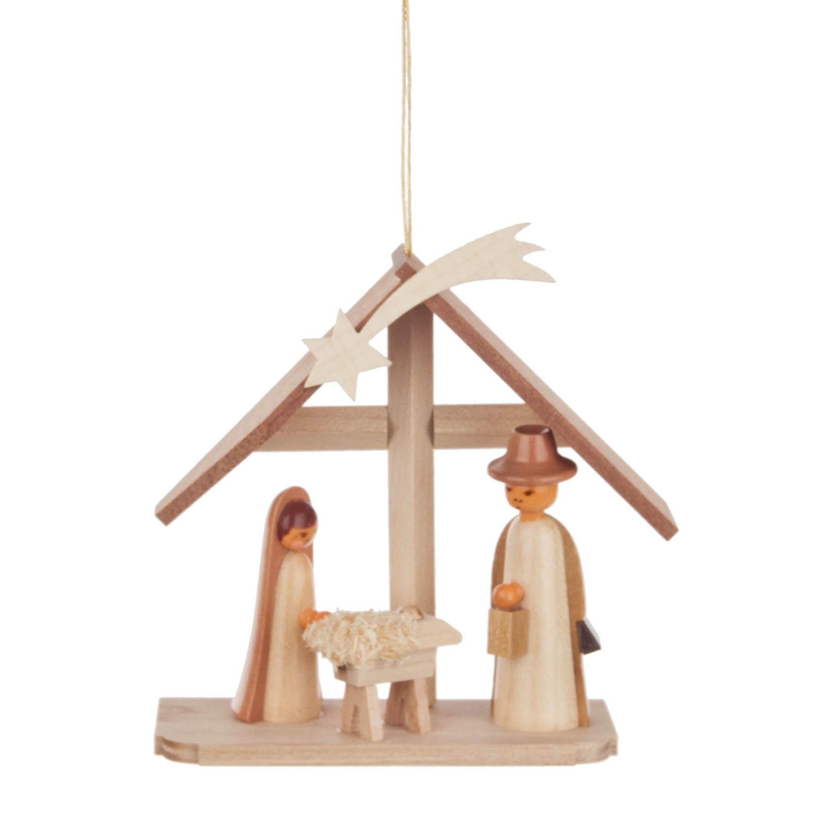 Wooden Ornament Nativity