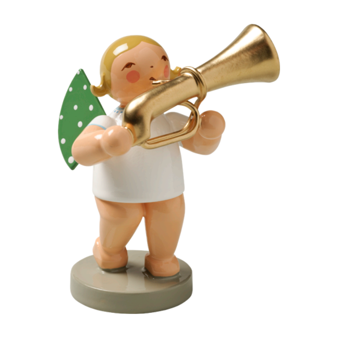 Angel with Tuba, standing brunette by Wendt und Kuhn