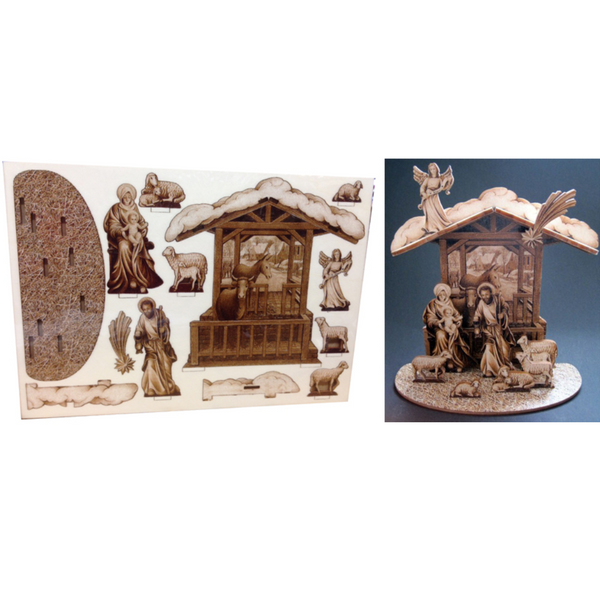 7" Tall Make it Yourself Nativity Kit by Wandera GmbH