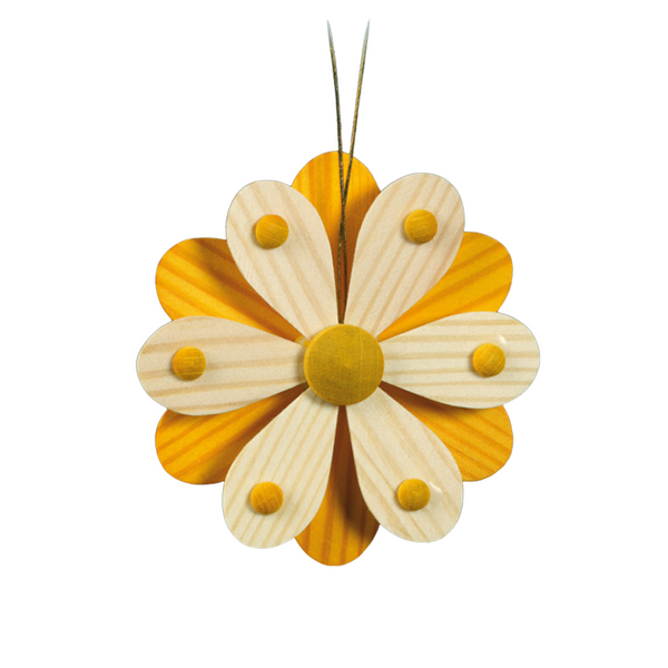 Spring Blossoms Ornament, yellow by Martina Rudolph