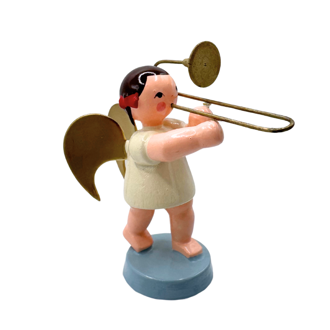 Angel with Trombone, brunette by Ulmik