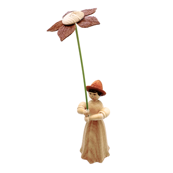 Flower Girl, natural with clematis, dark by Kuhnert GmbH