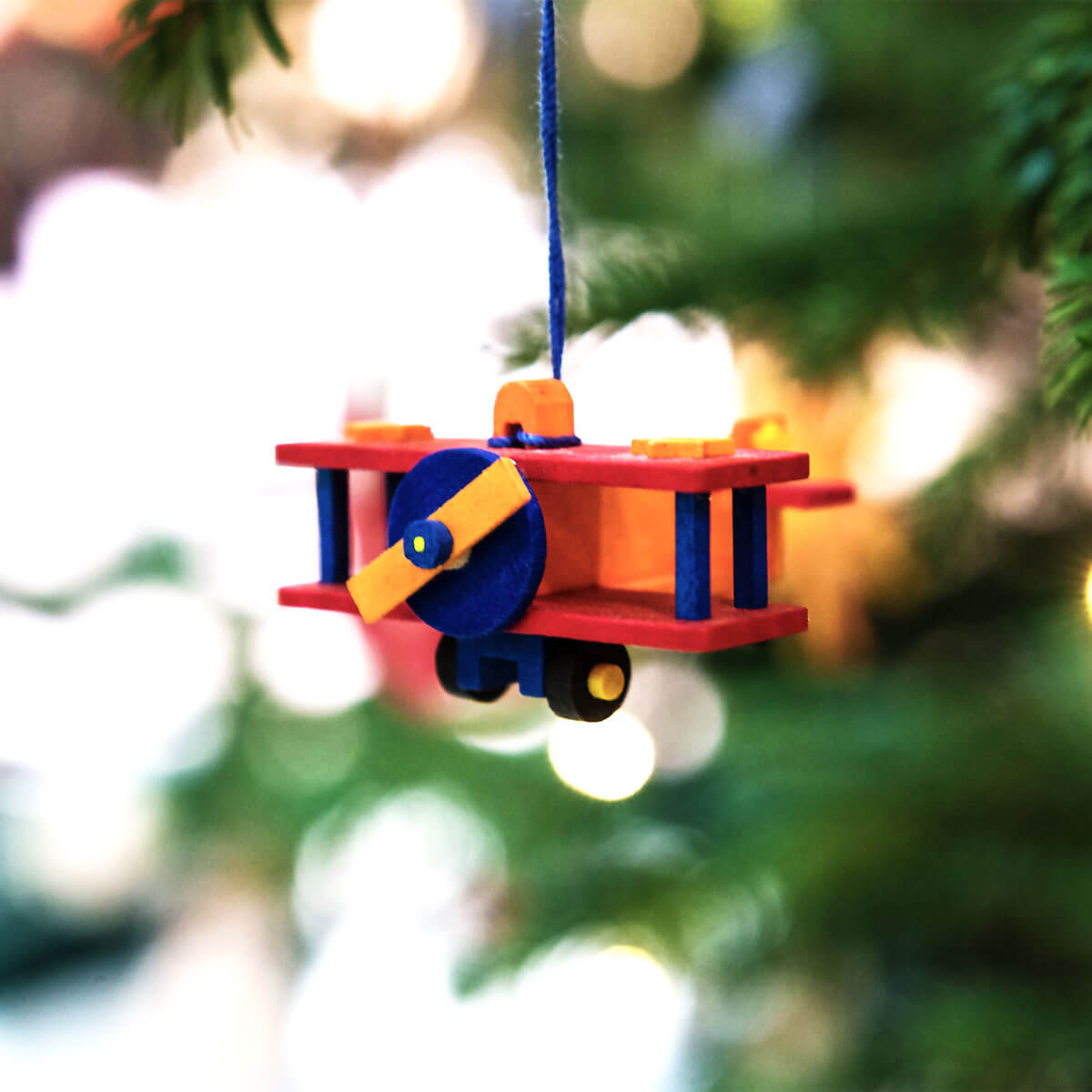 Bi-plane Ornament by Graupner Holzminiaturen