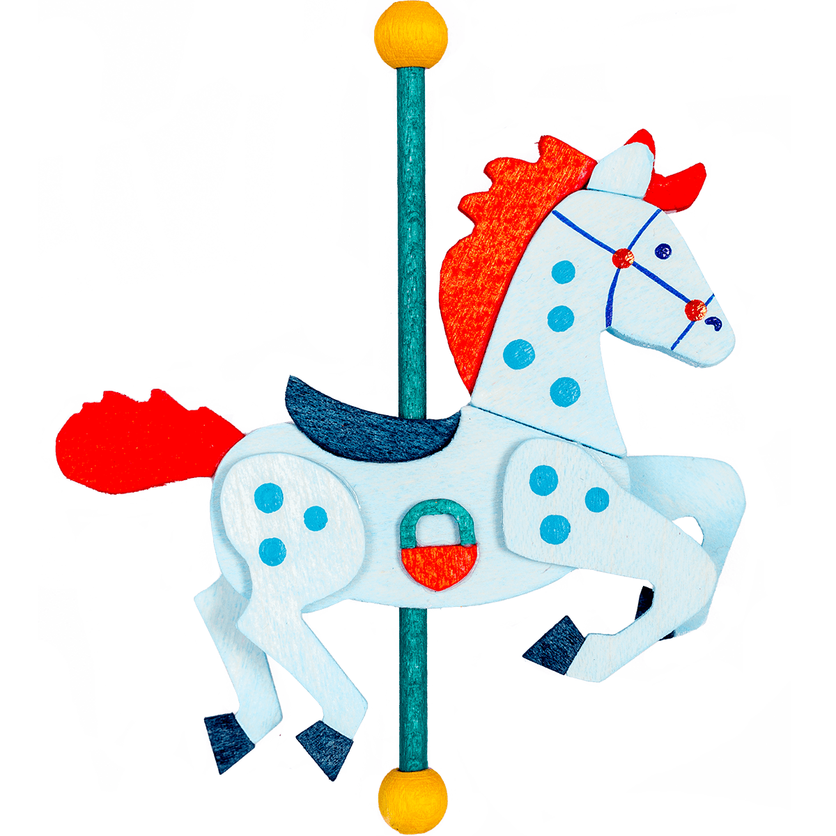 Carousel Horse Ornament by Graupner Holzminiaturen