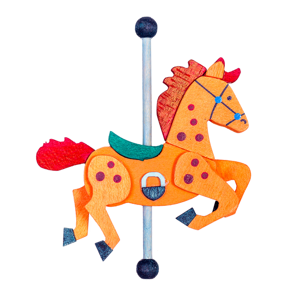 Carousel Horse Ornament by Graupner Holzminiaturen