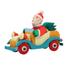 Santa in a Vintage Car Ornament by Graupner Holzminiaturen