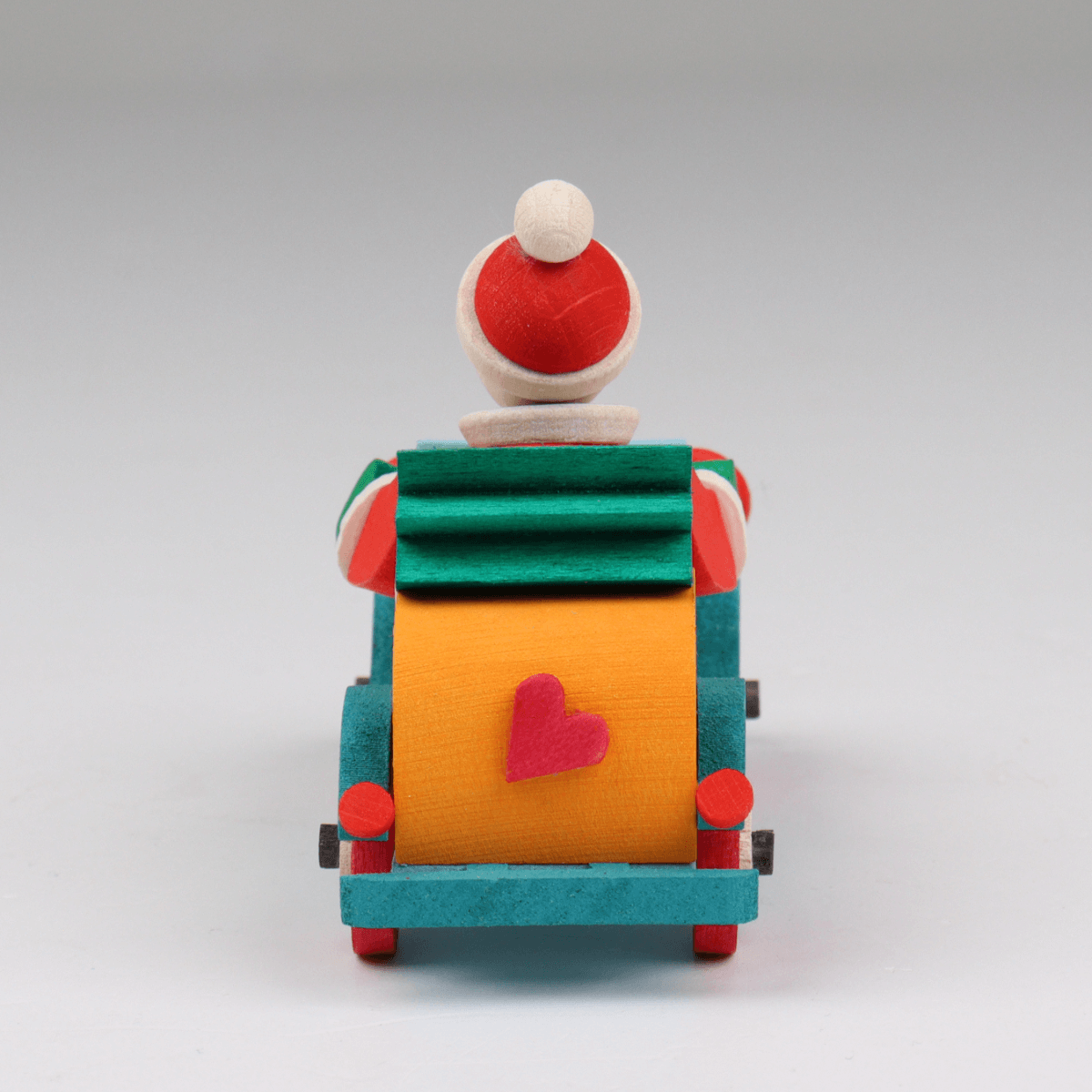 Santa in a Vintage Car Ornament by Graupner Holzminiaturen