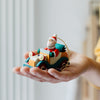 Santa in a Vintage Car Ornament by Graupner Holzminiaturen