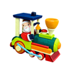 Santa in a Train Ornament by Graupner Holzminiaturen
