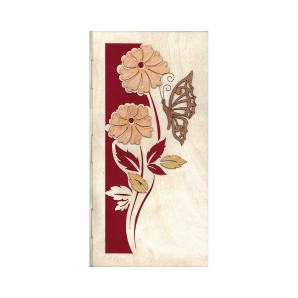 Folding flowers and butterfly Card by Kuhnert GmbH