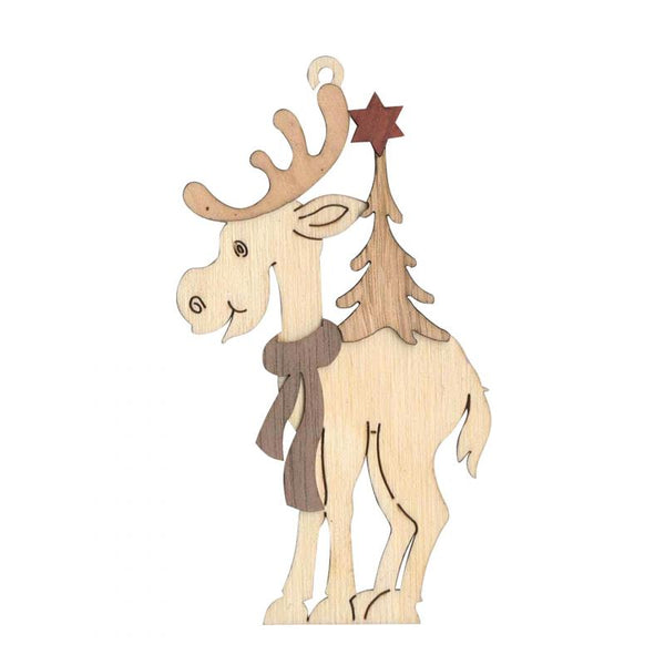Wood Ornaments-Elk by Kuhnert GmbH