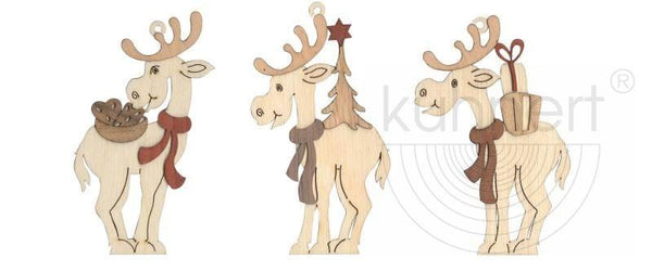 Elk Wood Ornaments by Kuhnert GmbH