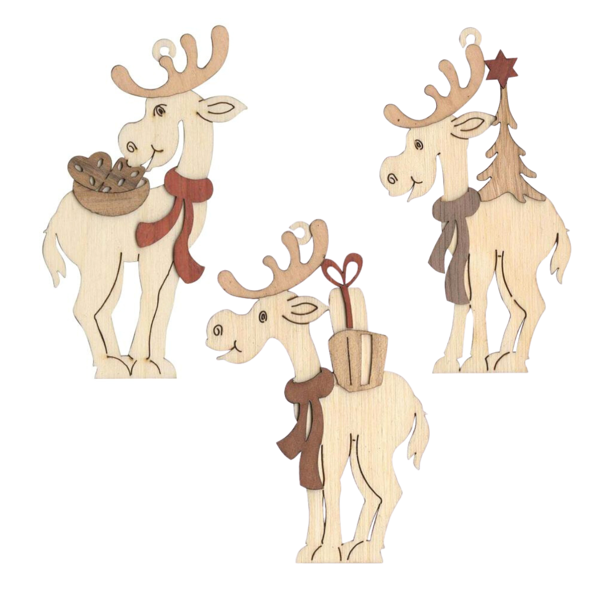 Elk Wood Ornaments by Kuhnert GmbH
