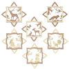 Forest Crystal Star Frame Ornaments by Kuhnert GmbH