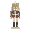 Nutcracker wooden layered ornament depicting erzgebirge figures by Kuhnert