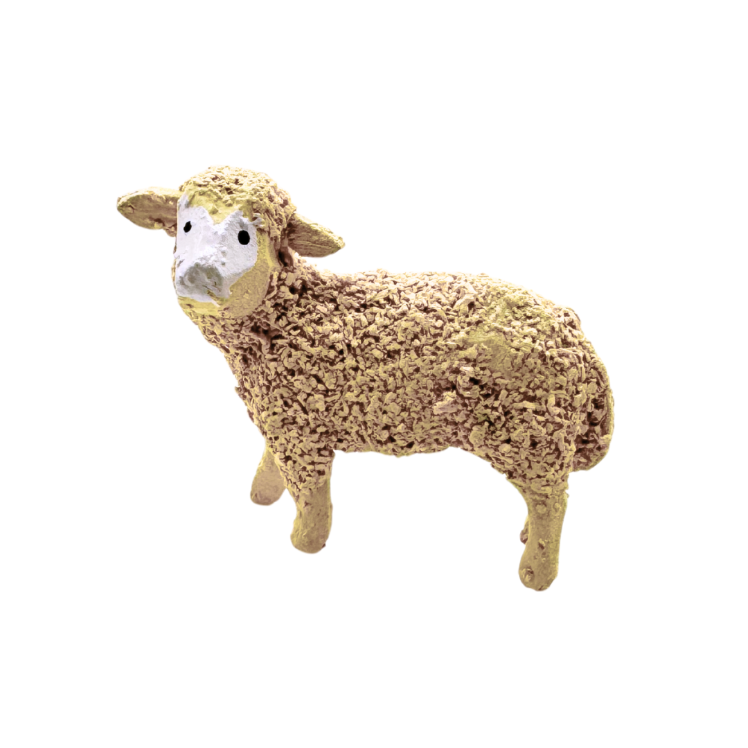 Sheep Turning head, hand carved figure by Reifendrehwerk Christian Werner