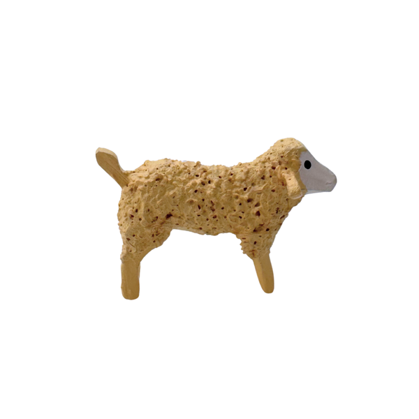 Lamb, hand carved figure by Reifendrehwerk Christian Werner