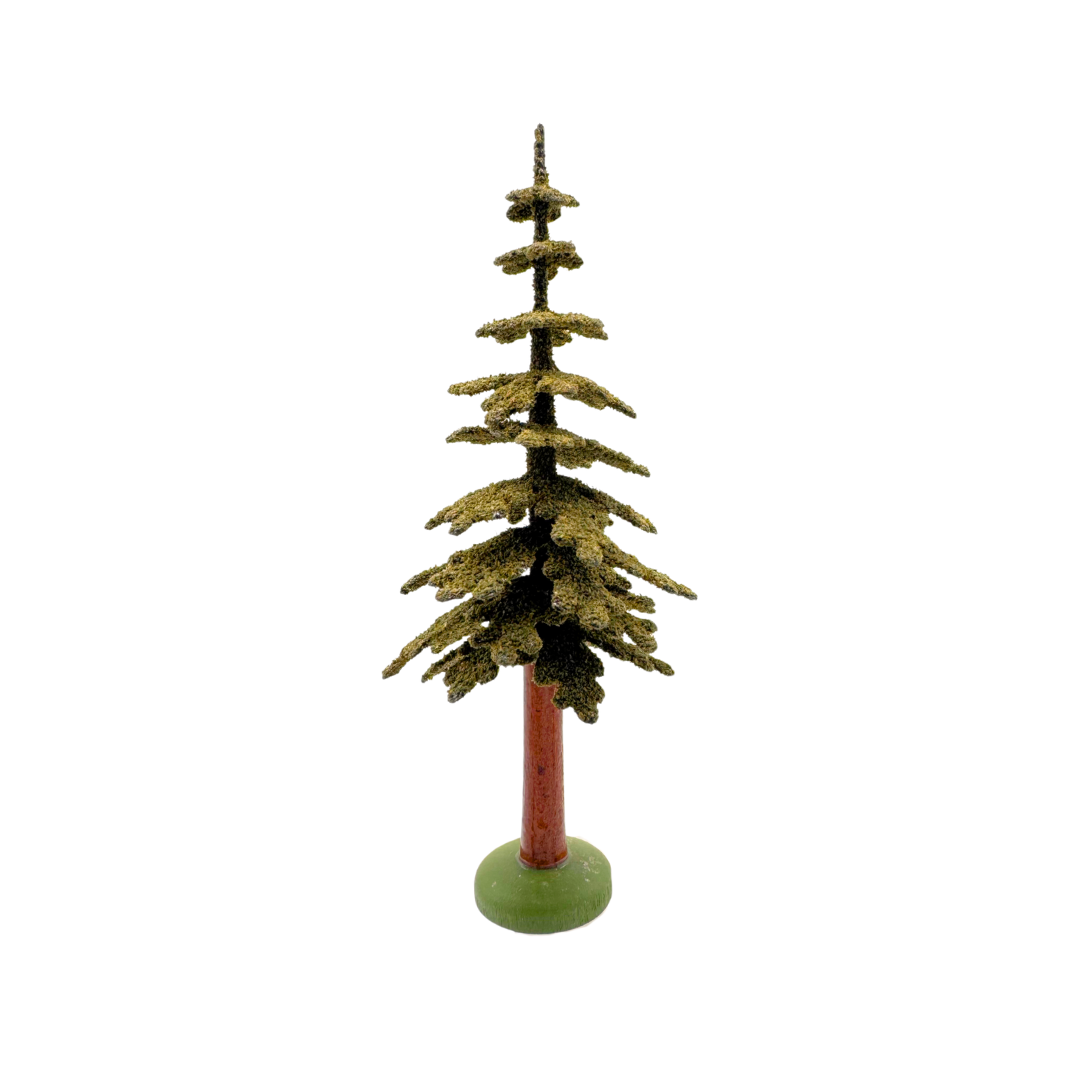 Slim Fir Tree, 12cm hand carved figure by Reifendrehwerk Christian Werner